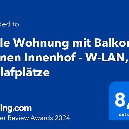 Helle Wohnung Mit Balkon In Grunen Innenhof - W-Lan, 4 Schlafplatze Magdeburg Exterior photo